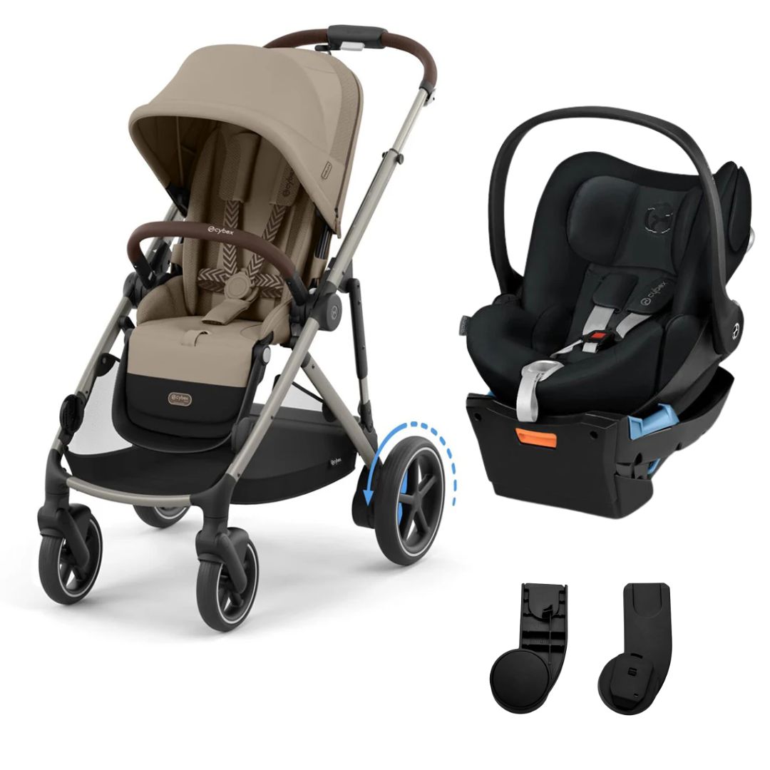 cybex cloud q stroller Cybex eGazelle S Pram + Cloud Q Capsule with Base Stardust Black + Ada – Baby Kingdom