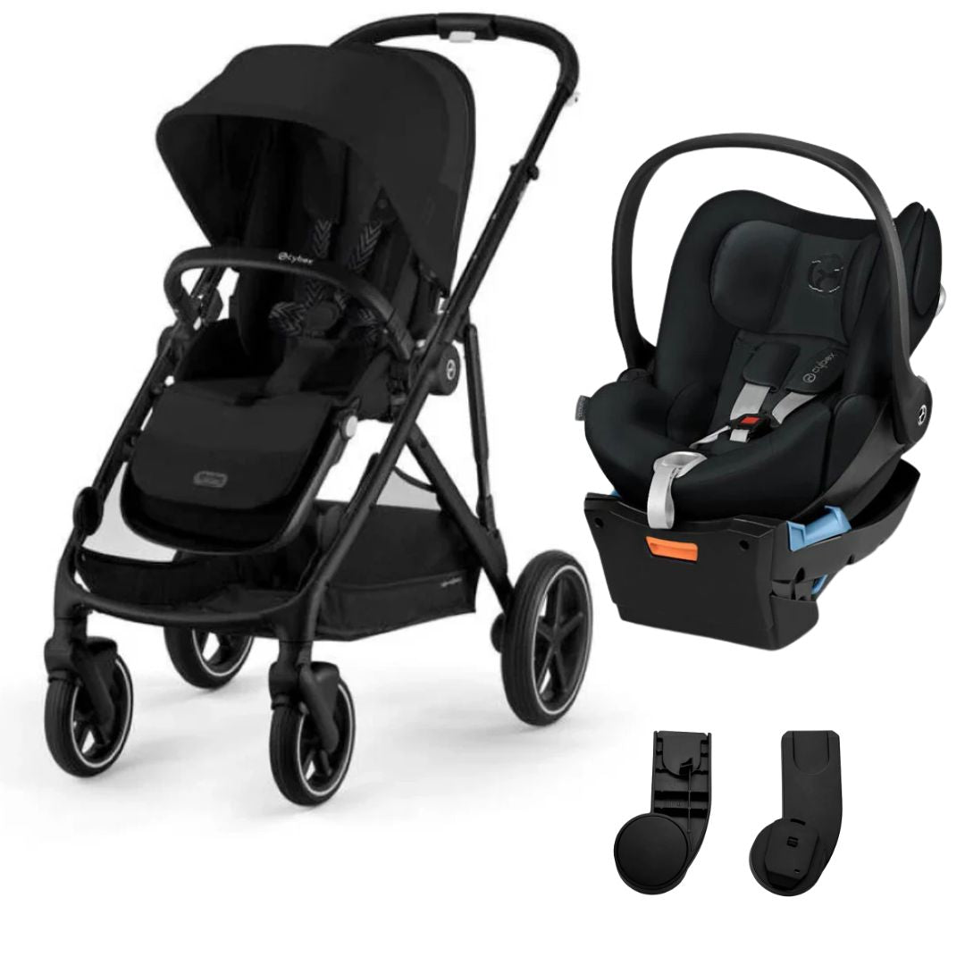 Cybex Gazelle S Pram V26 + Cloud Q Capsule with Base Stardust Black +