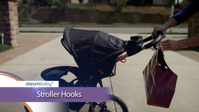 Dreambaby StrollerBuddy Hook 2pk (1 Large & 1 Small)