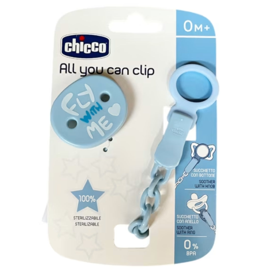 Chicco Soother Clip Adaptable Blue