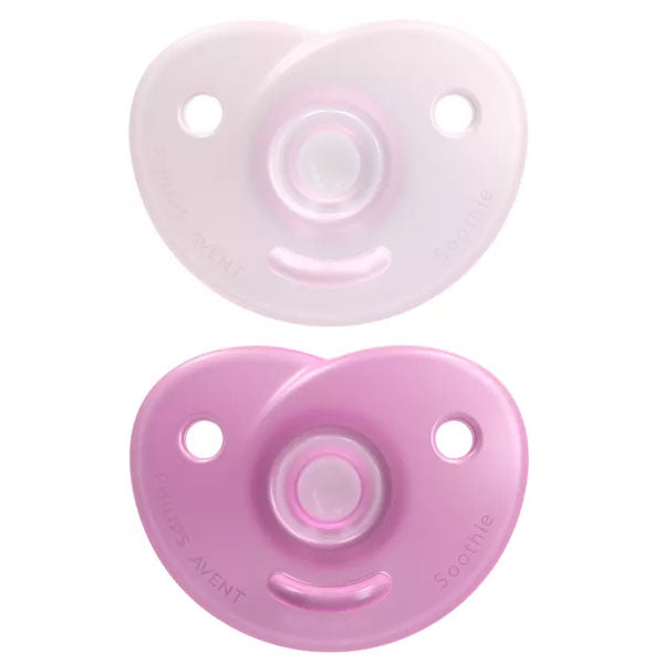 Avent Soothie 0-6m Pink 2pk