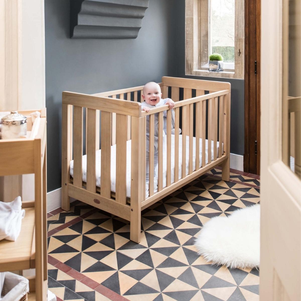 Boori Daintree Cot Bed V19 (with dropside) Almond + Mattress