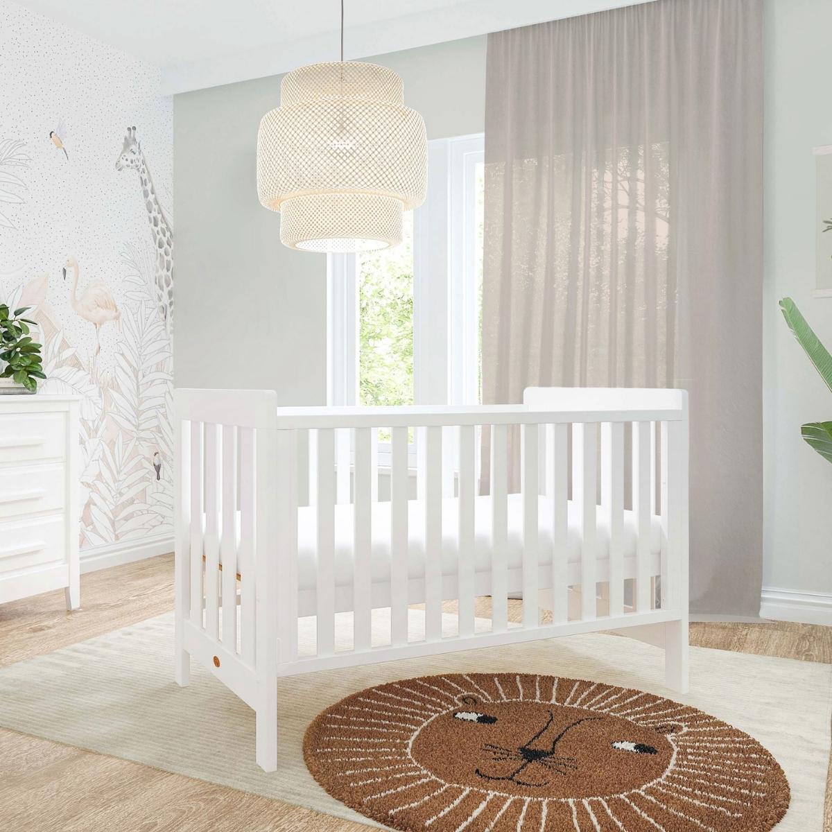 Boori Daintree Cot Bed V19 (with dropside) Barley + Mattress