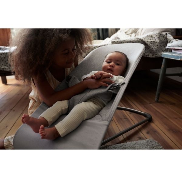 BabyBjorn Bouncer Bliss 3D Jersey Light Grey
