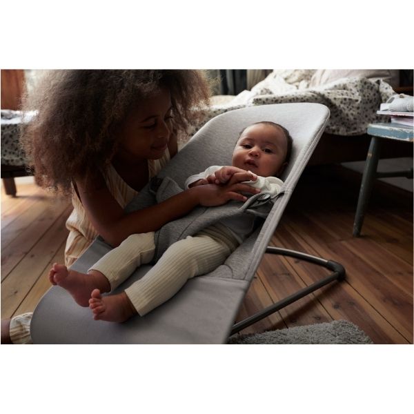 BabyBjorn Bouncer Bliss 3D Jersey Light Grey