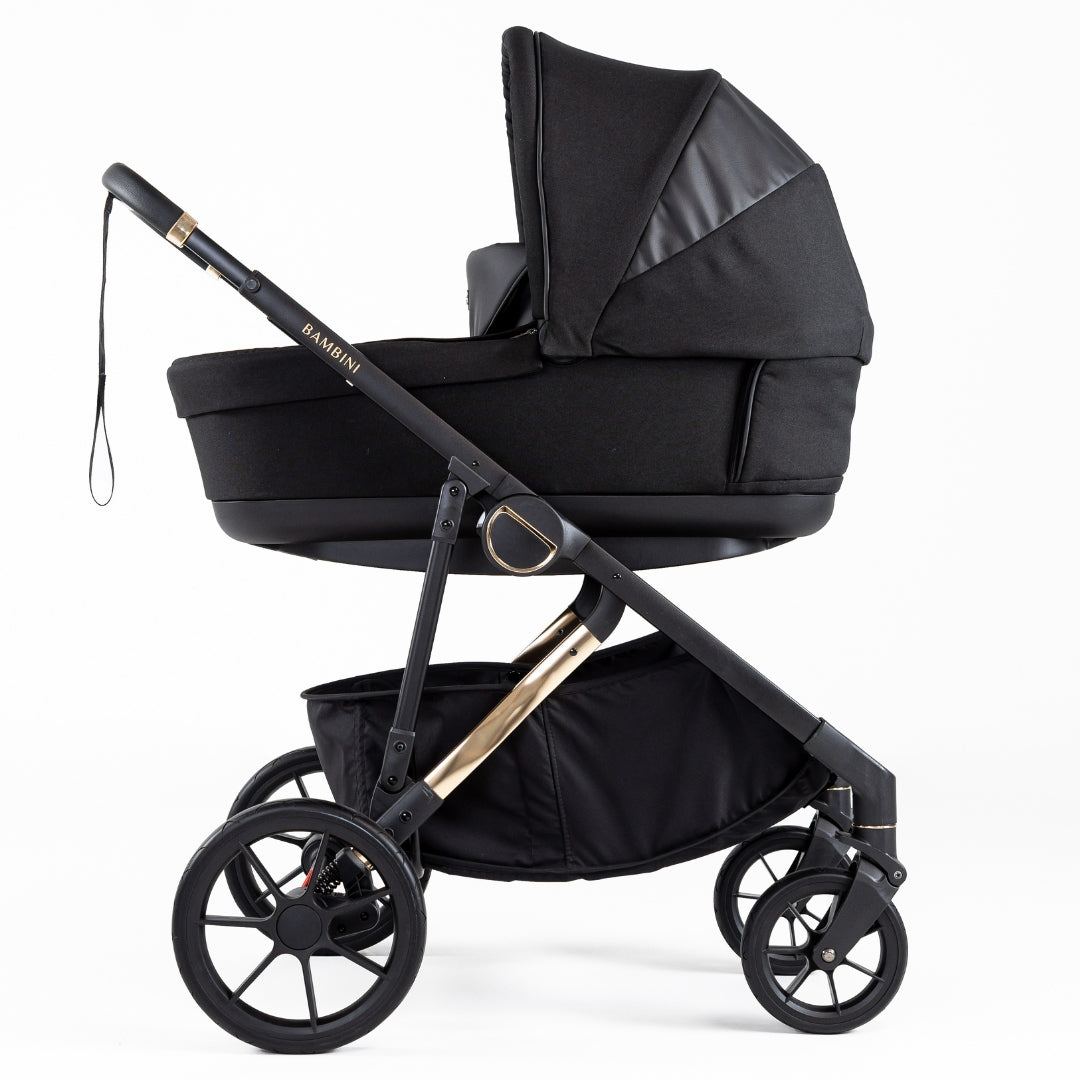 Bambini Prams Lisbon Bassinet Black/Black