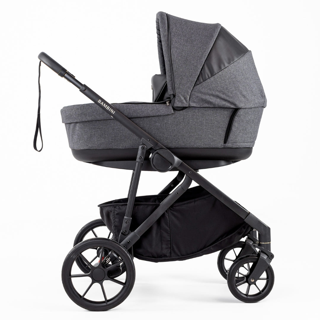 Bambini Prams Lisbon Bassinet Charcoal/Black