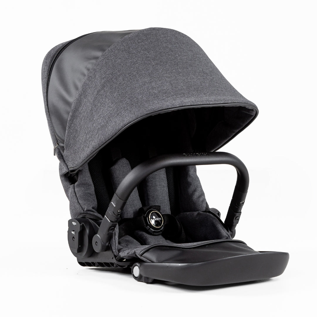 Bambini Prams Lisbon Seat Charcoal/Black