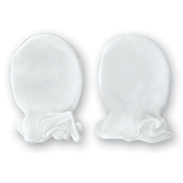 Playette Bamboo Mittens White/White 2Pack