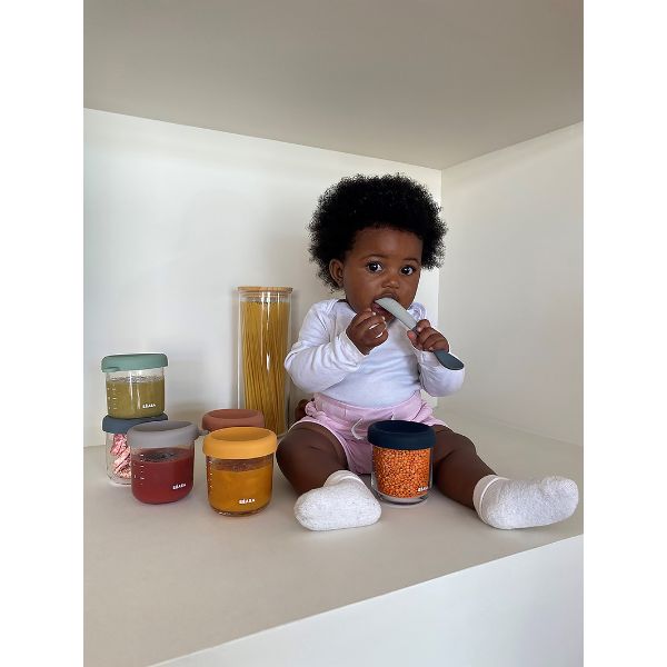 Beaba Glass Portion Jars 250ml 6pk