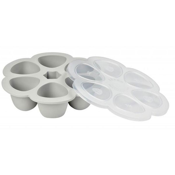 Beaba Silicone Multiportions 6 x 90ml Servings Light Grey