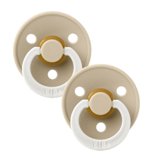 BIBS Dummy Night Glow Vanilla 2pk Size 1