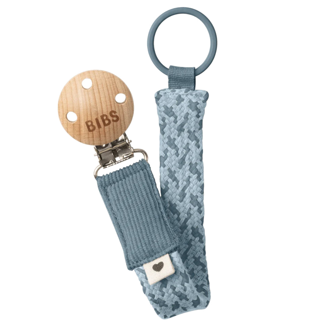BIBS Pacifier Clip Dark Petrol/Baby Blue