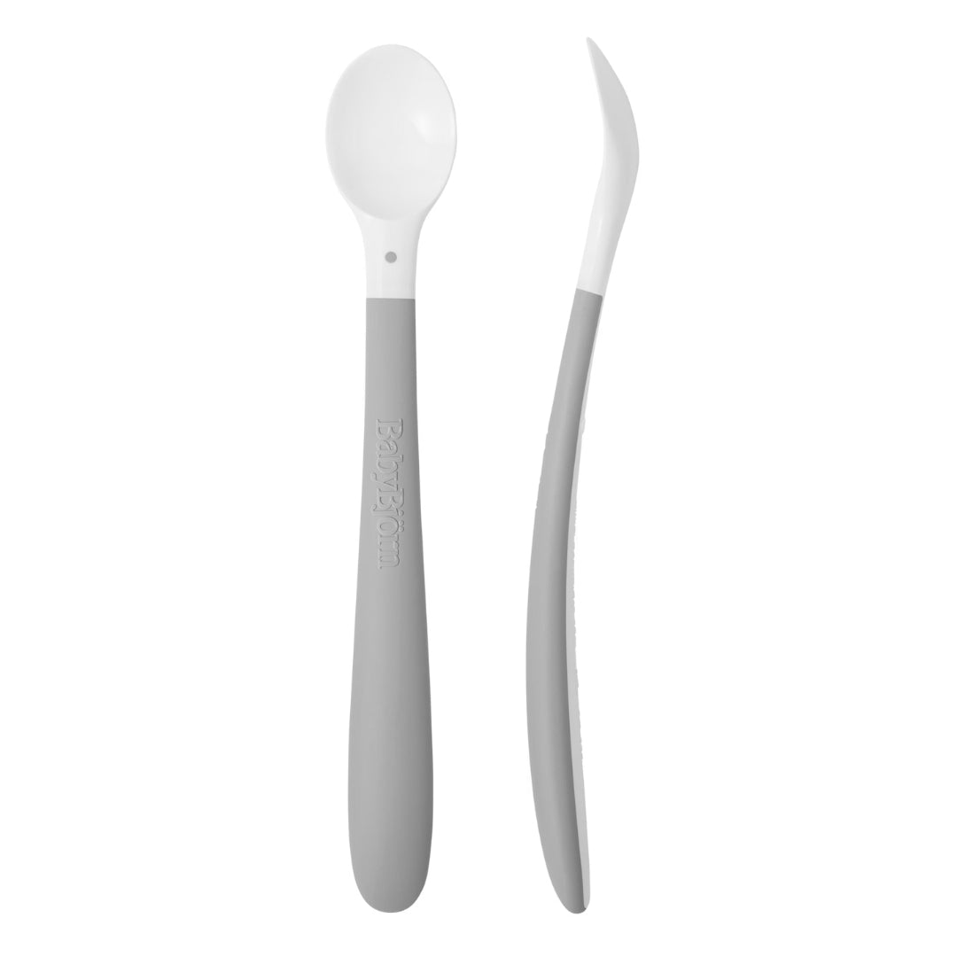 BabyBjorn Feeding Spoons 2 Pack Grey