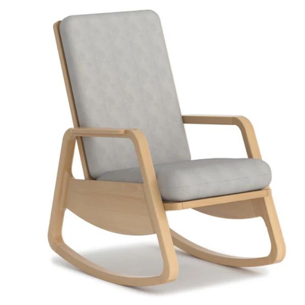 Boori Byron Rocking Chair with Grey Cushion