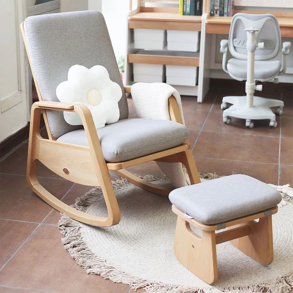 Boori Byron Rocking Chair with Grey Cushion