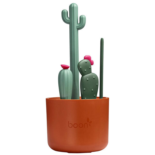 Boon CACTI Bottle Cleaning Brush Set (4pcs) Terracotta