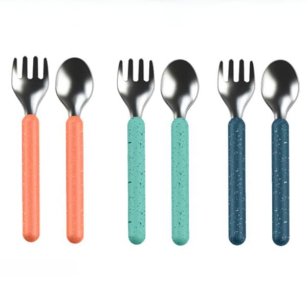 Boon CHOW Utensils 6pk Mint/Orange