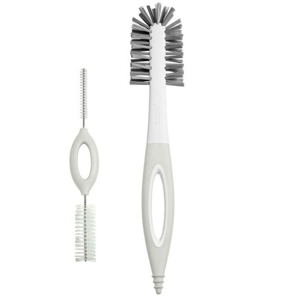 Boon Trip Bottle Brushes Grey/White 2pc