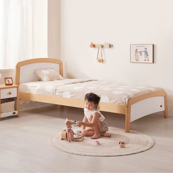 Boori Kids Bronte King Single Bed V24 Barley White / Almond