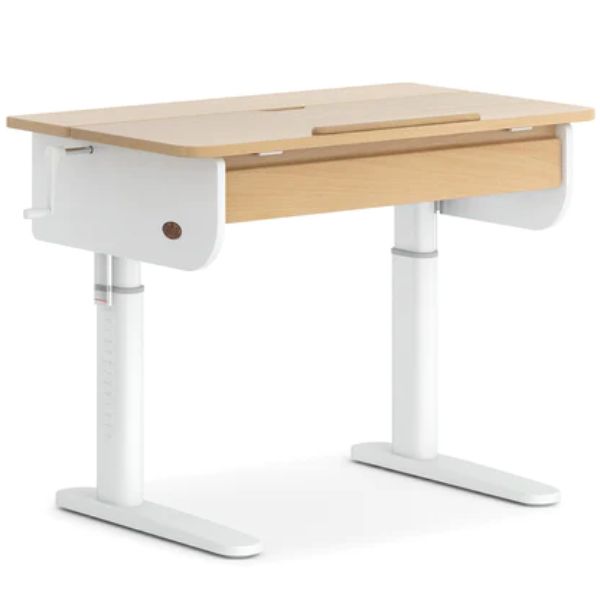 Boori Kids Ergonomic Desk (100cm) V24 Barley White / Beech