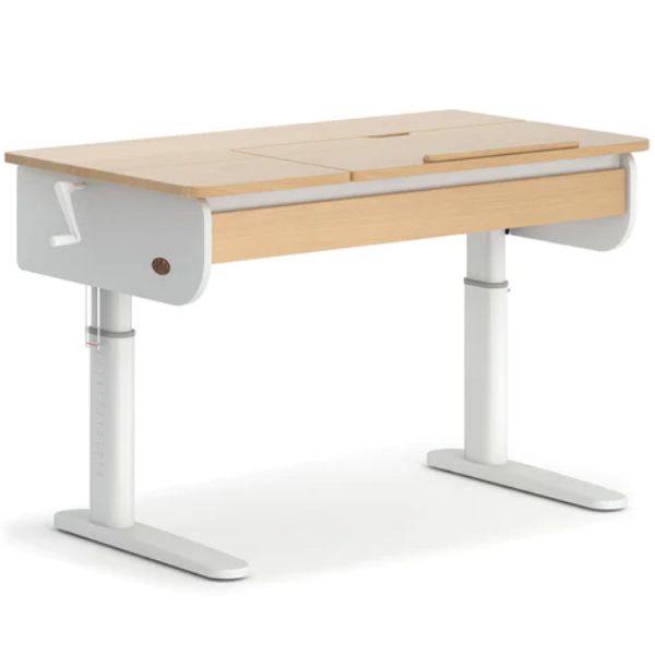 Boori Kids Ergonomic Desk Long (118cm) V24 Barley White / Beech