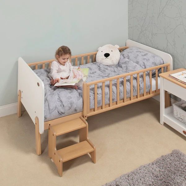 Boori Kids Natty Bedside Bed v24 Barley/Almond