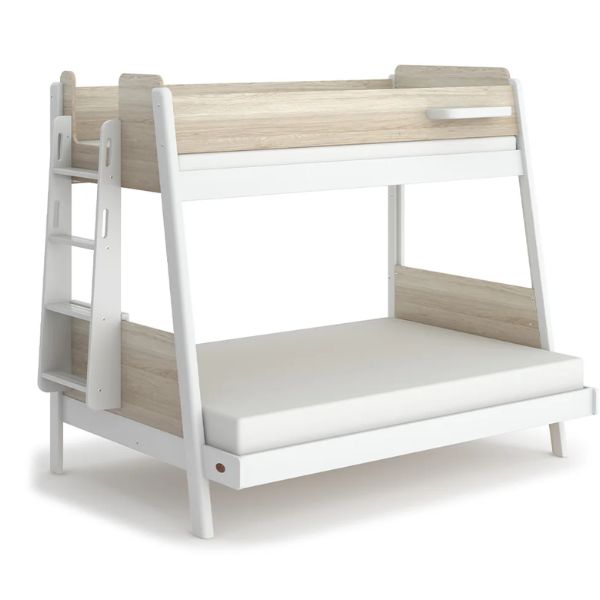 Boori Kids Natty Maxi Bunk Bed with Ladder Barley White/Oak