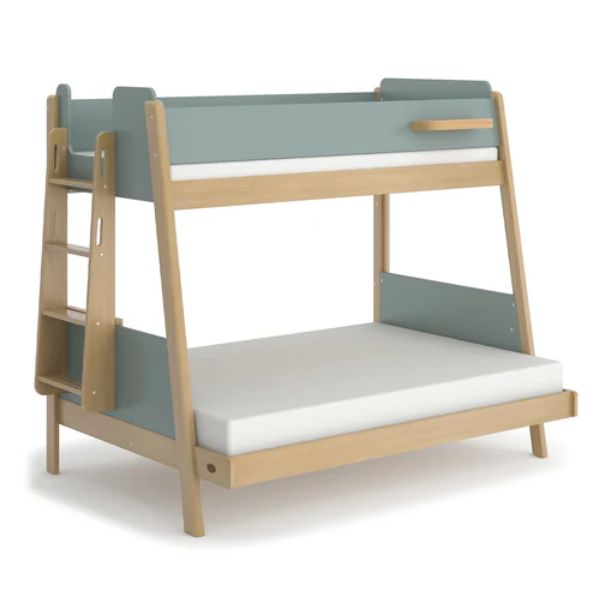 Boori Kids Natty Maxi Bunk Bed with Ladder v24 Blueberry/Almond