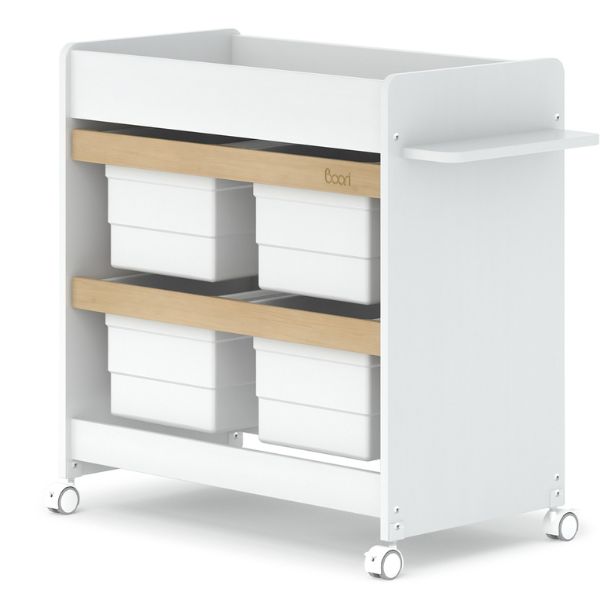 Boori Natty Storage Changer Barley White/Almond