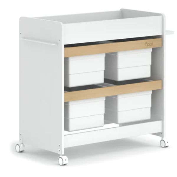 Boori Natty Storage Changer Barley White/Almond