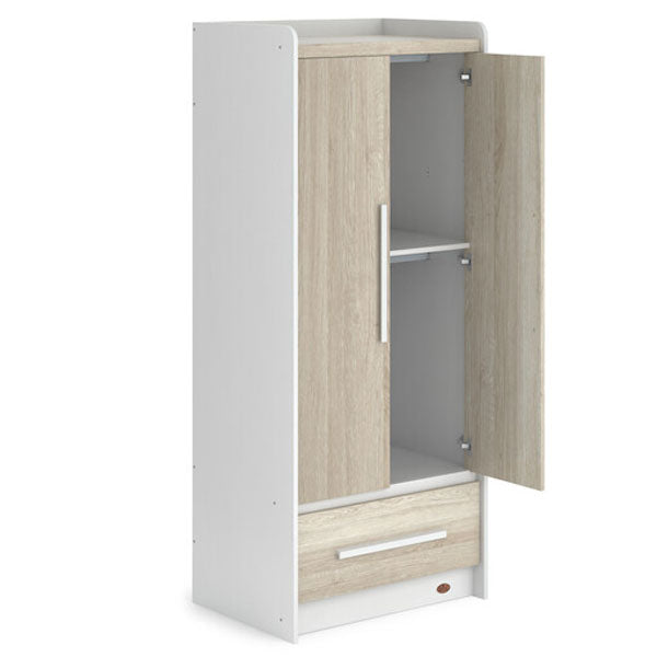 Boori Neat 2 Door Wardrobe v19 Barley White/Oak