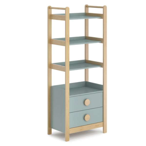 Boori Tidy Storage Bookcase Blueberry/Almond