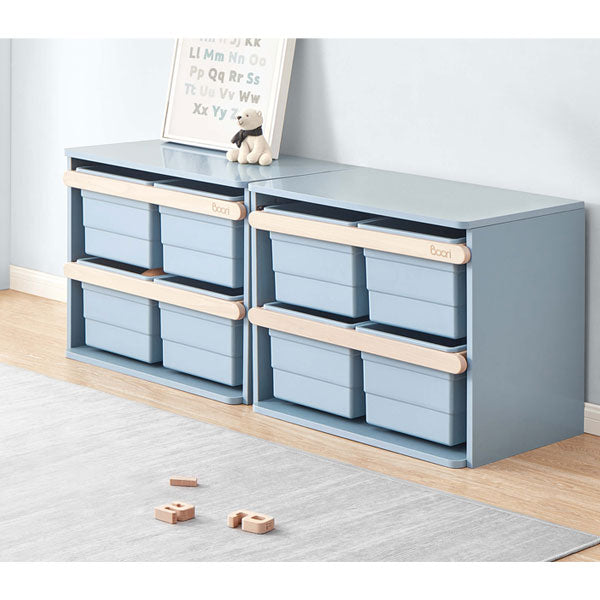 Boori Kids Tidy Toy Cabinet Blueberry/Almond