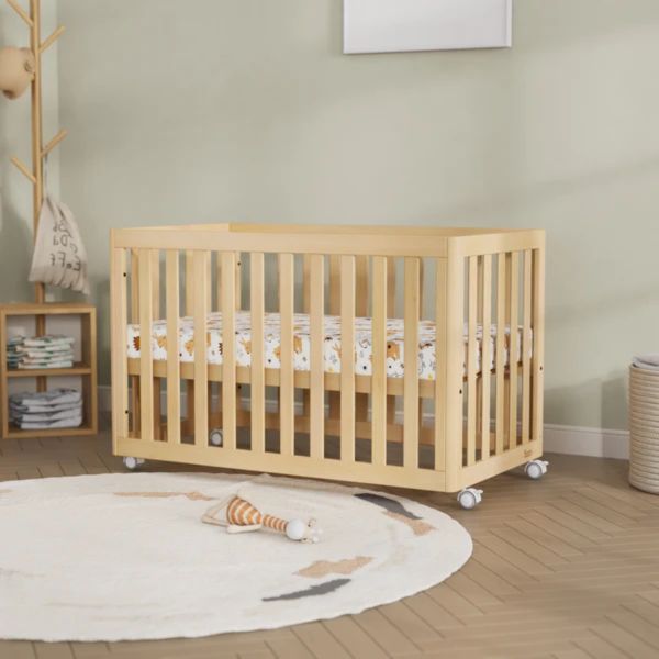 Boori Turin Compact Cot V24 Almond + Mattress
