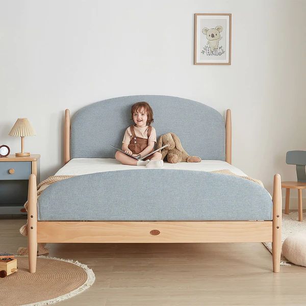 Boori Kids Yarra Double Bed Beech with Fabric Covers