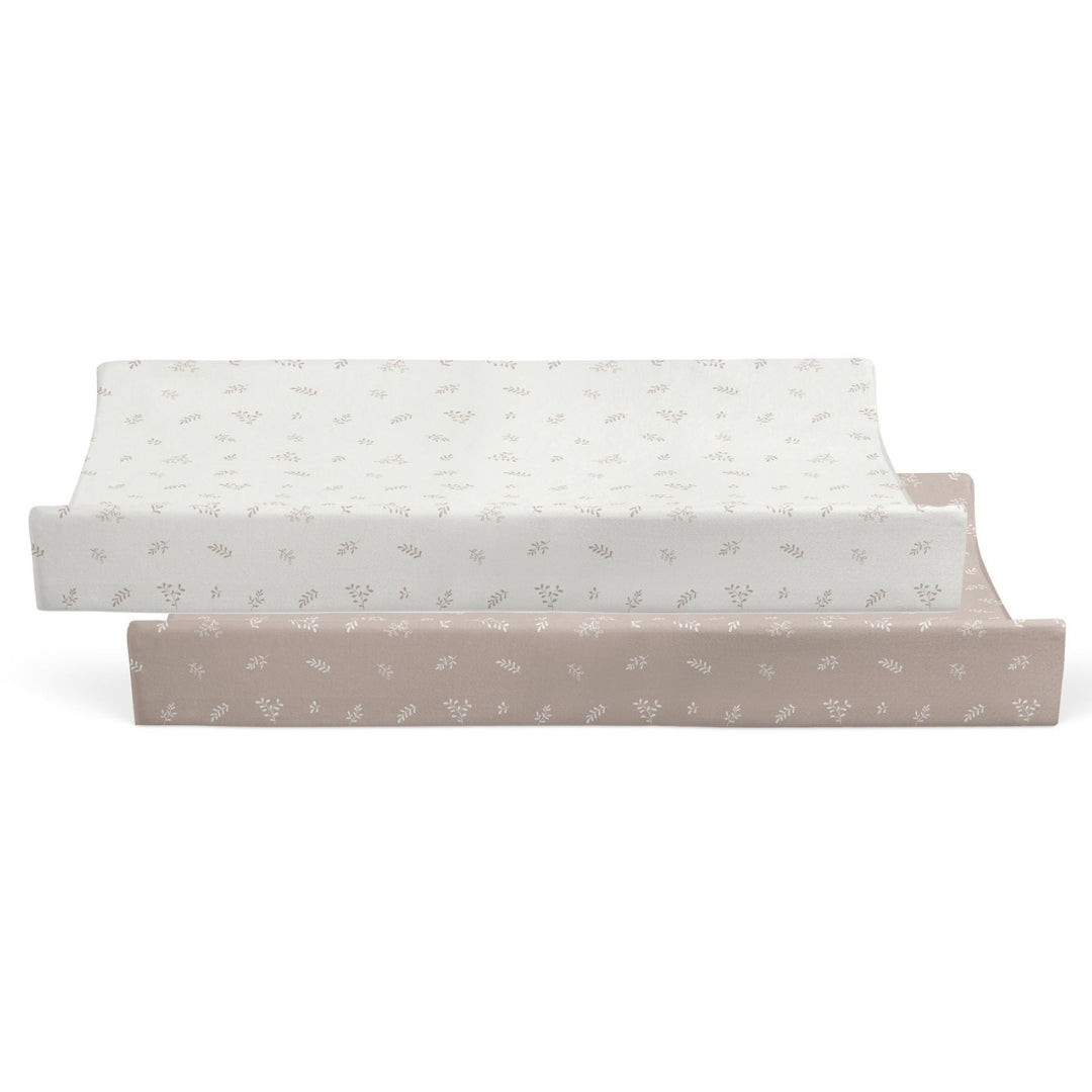 Bubba Blue Organic Cotton Change Pad Covers 2 pack Chestnut