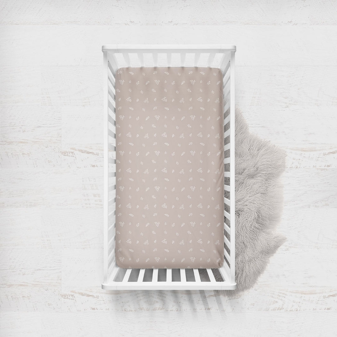 Bubba Blue Organic Cotton Cot Fitted Sheets 2pk Chestnut