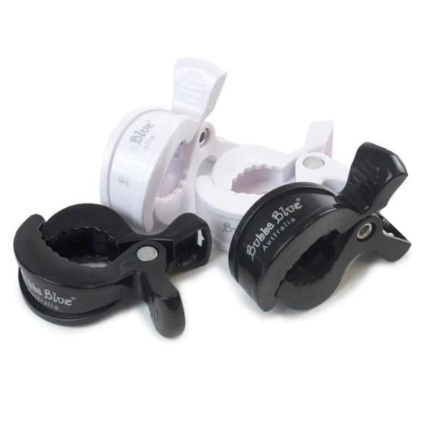 Bubba Blue Pram Clips Unisex Black and White 4pk