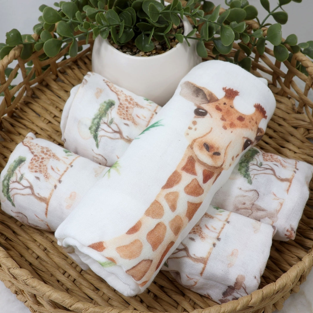 Bubba Blue Adventure Bamboo Muslin Wraps 3 Pack