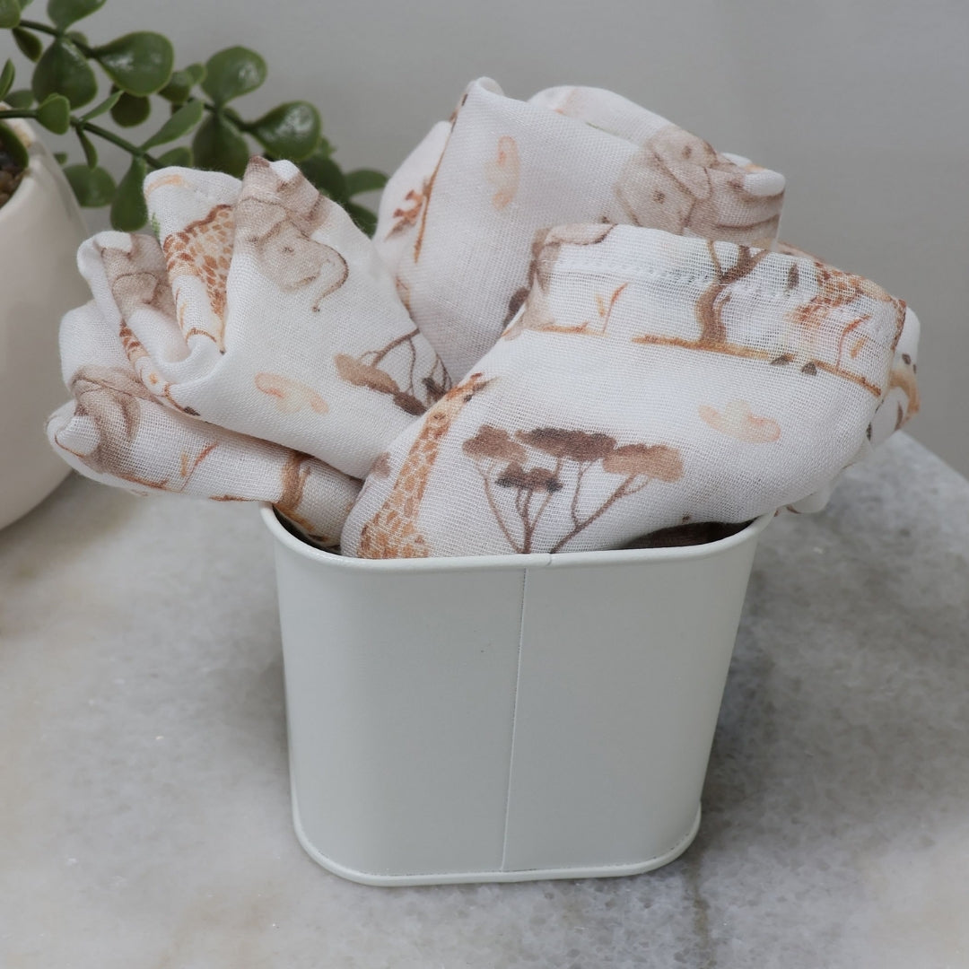 Bubba Blue Adventure Bamboo Muslin Face Washers 6 Pack