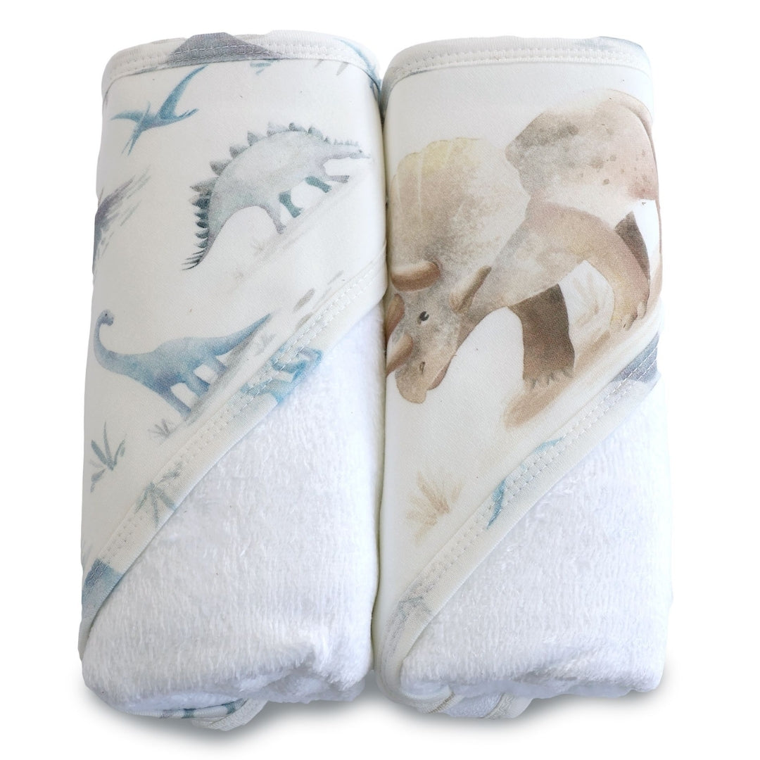 Bubba Blue Jurassic Bamboo Hooded Towels 2 Pack