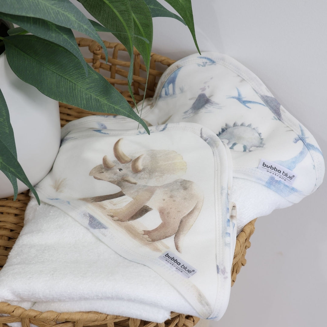 Bubba Blue Jurassic Bamboo Hooded Towels 2 Pack
