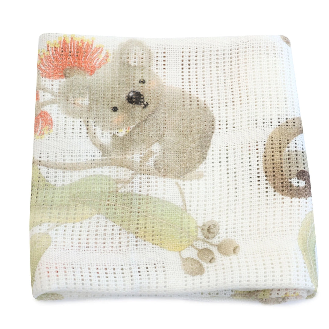 Bubba Blue Aussie Animals Cellular Blanket Digital Print