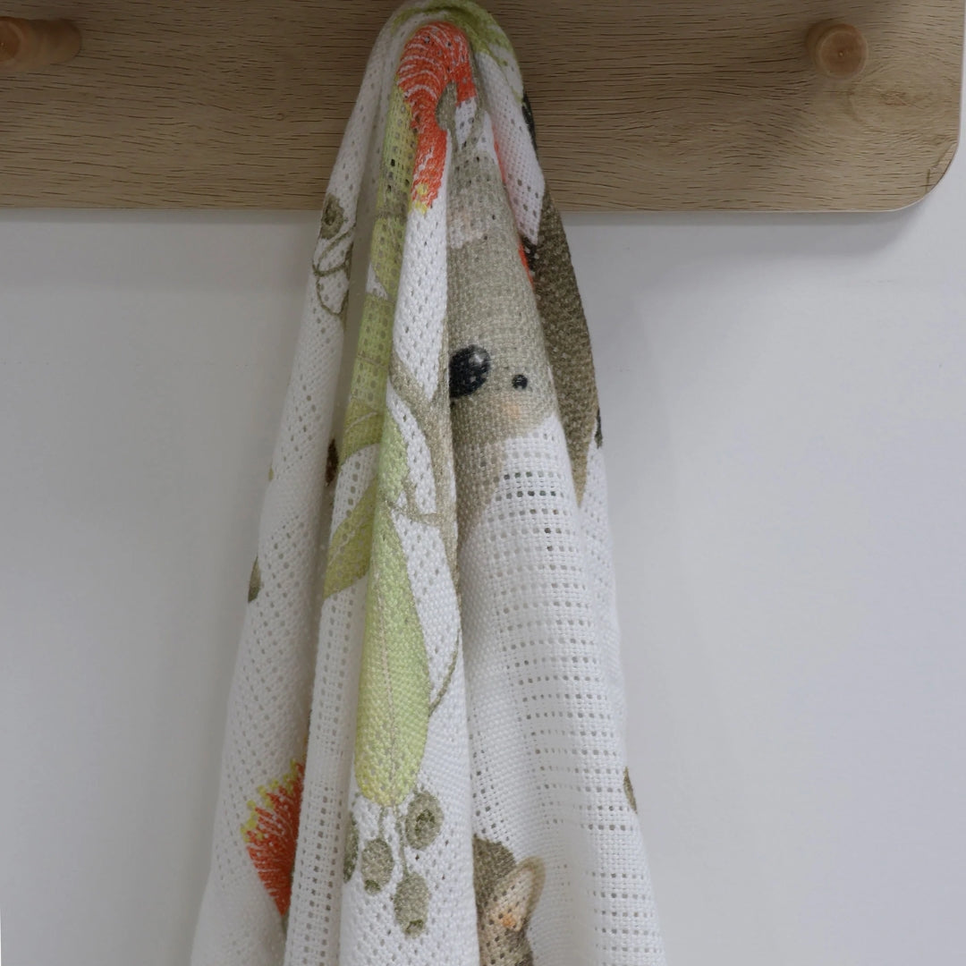 Bubba Blue Aussie Animals Cellular Blanket Digital Print