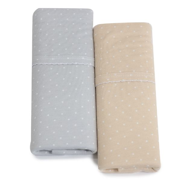 Bubba Blue Confetti Jersey Wraps 2pk Grey/Taupe