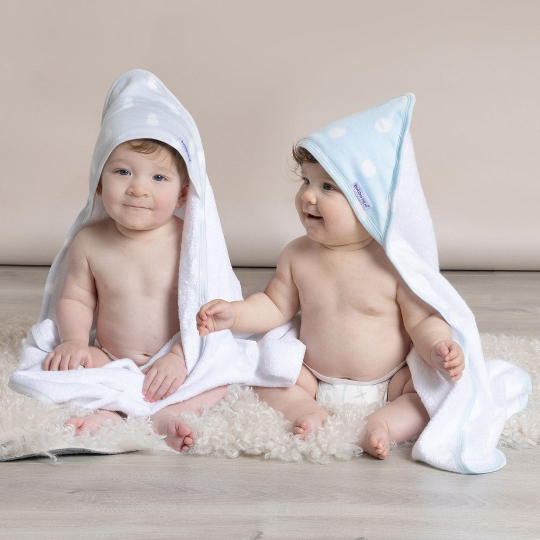 Bubba Blue Nordic Hooded Towel Apple/Pineapple 2pk