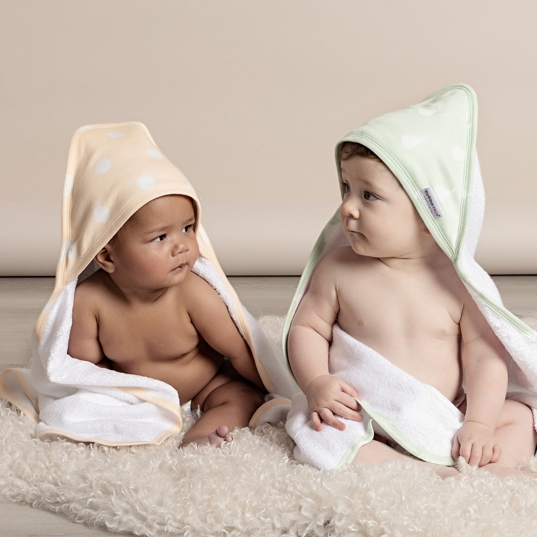 Bubba Blue Nordic Hooded Towel Orange/Pear 2pk