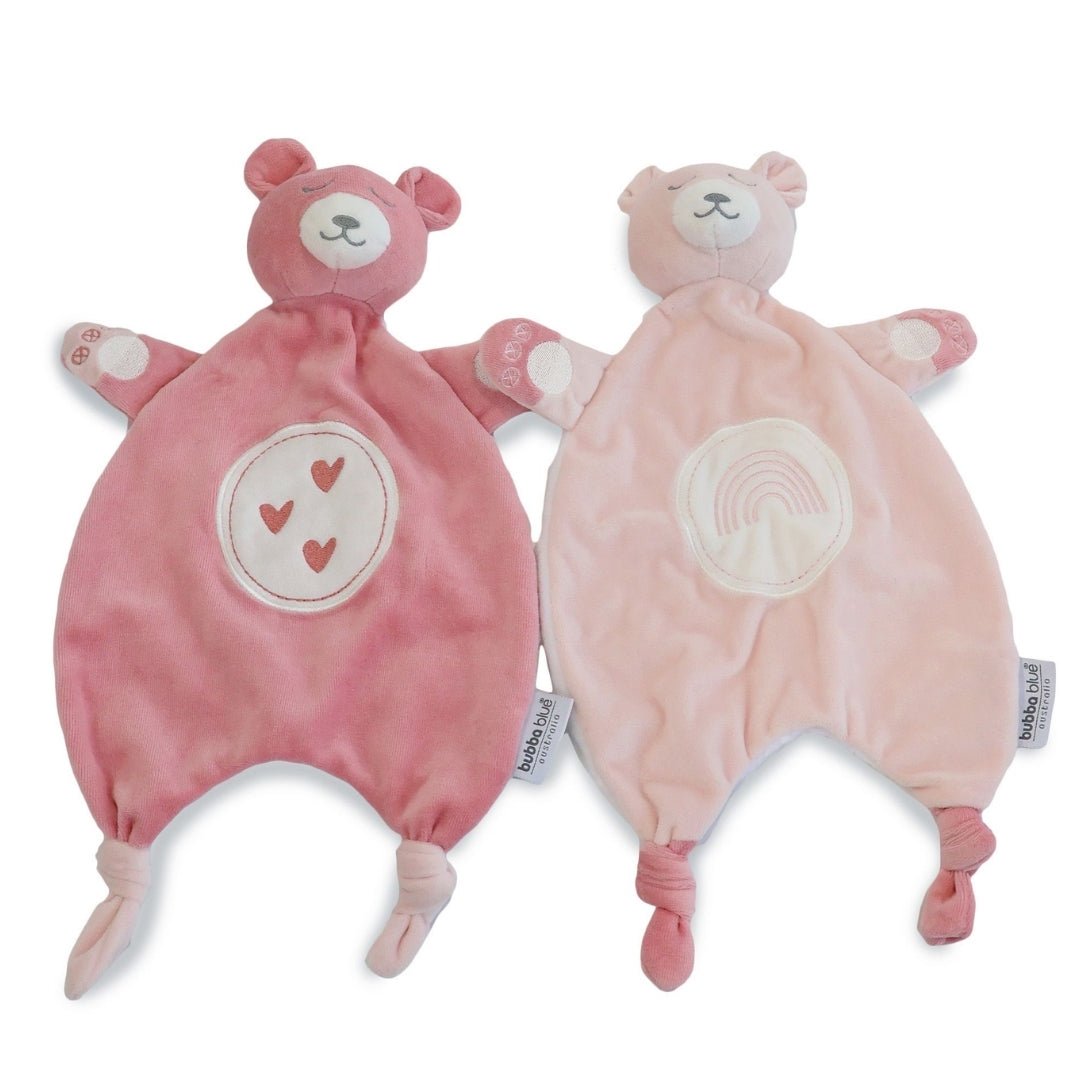Bubba Blue Nordic Security Blanket 2 Pack Berry/Rose