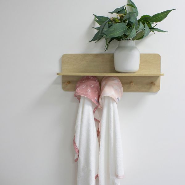 Bubba Blue Nordic Hooded Towel Dusty Berry/Rose 2pk
